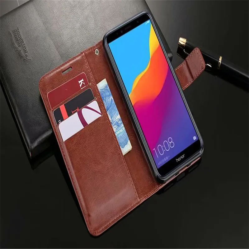 Coque чехол на Honor 7A 7C Pro чехлы для huawei Honro откидная крышка кожанный Мягкий