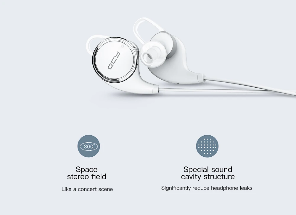 QCY QY8 Беспроводные спортивные наушники-вкладыши, bluetooth-наушники, наушники с защитой от пота APTX, гарнитура для геймеров с микрофоном и QCY, чехол
