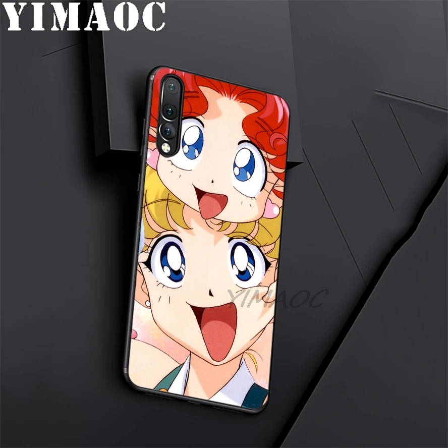 YIMAOC Sailor Moon Afro Girl Soft Silicone Case For Huawei Honor Mate 10 P20 P10 P9 P8 P Smart Y6 6A 7A 7X 7C Lite Pro 2017 2018 |