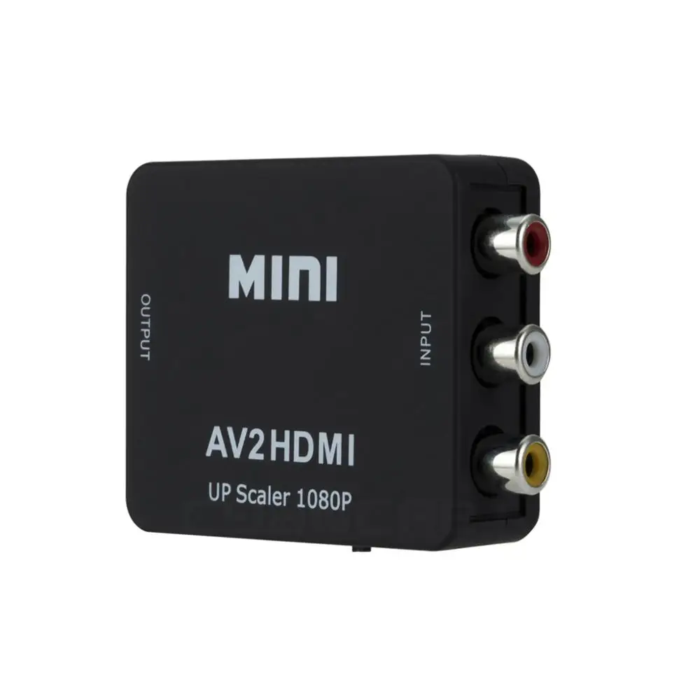 Мини конвертер HD AV в HDMI CVBS аудио и видео RCA адаптер для монитора ТВ PS3 PS4 DVD проектор|