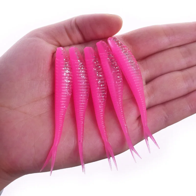 F 10 шт./лот Jig воблеры Мягкая приманка Shad Easy Shiner рыболовные приманки 70 мм 1,8 г искусственная Мягкая силиконовая приманка карп снасти для ловли окуня - Цвет: F