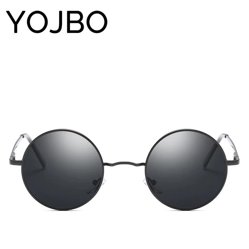 YOJBO круглые поляризованные солнцезащитные очки для женщин Роскошные винтажные