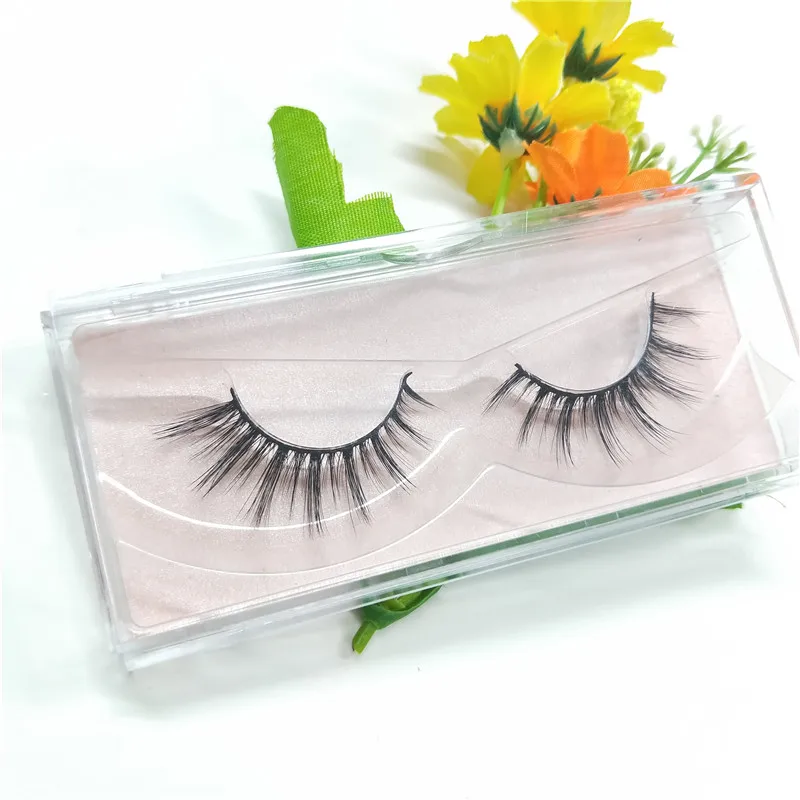 

Own brand premium real siberian mink lashes private label belle mink eye lashes Hot Sale Faux 3D Mink Strip Lashes free shipping
