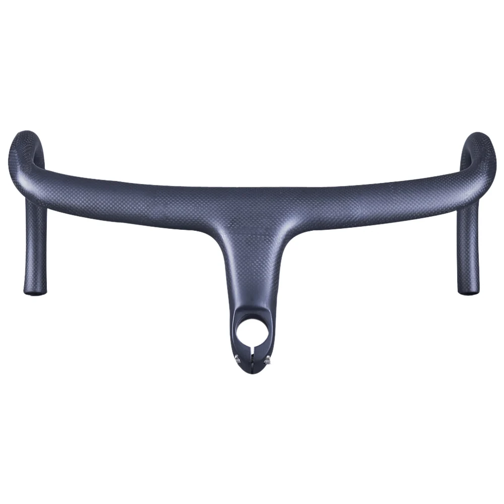 Скидка Матовый 3K Углеродное волокно 5D Интегрированный руль со стержнем для велосипеда, дорожного велосипеда, изогнутая панель, велосипедные детал...