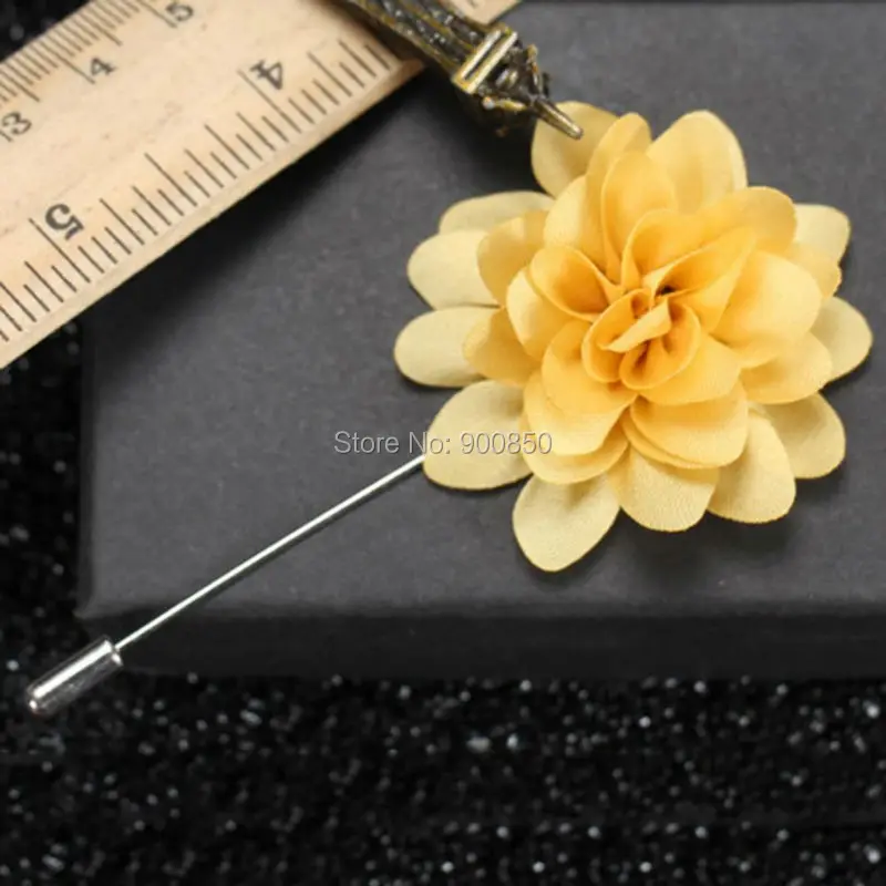 Новые модные аксессуары Мужская брошь в форме цветка булавки для воротника