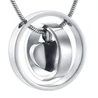 KSJ9954 вечный круг жизни Женские аксессуары ювелирные изделия с гравировкой сердца ожерелье для кремации