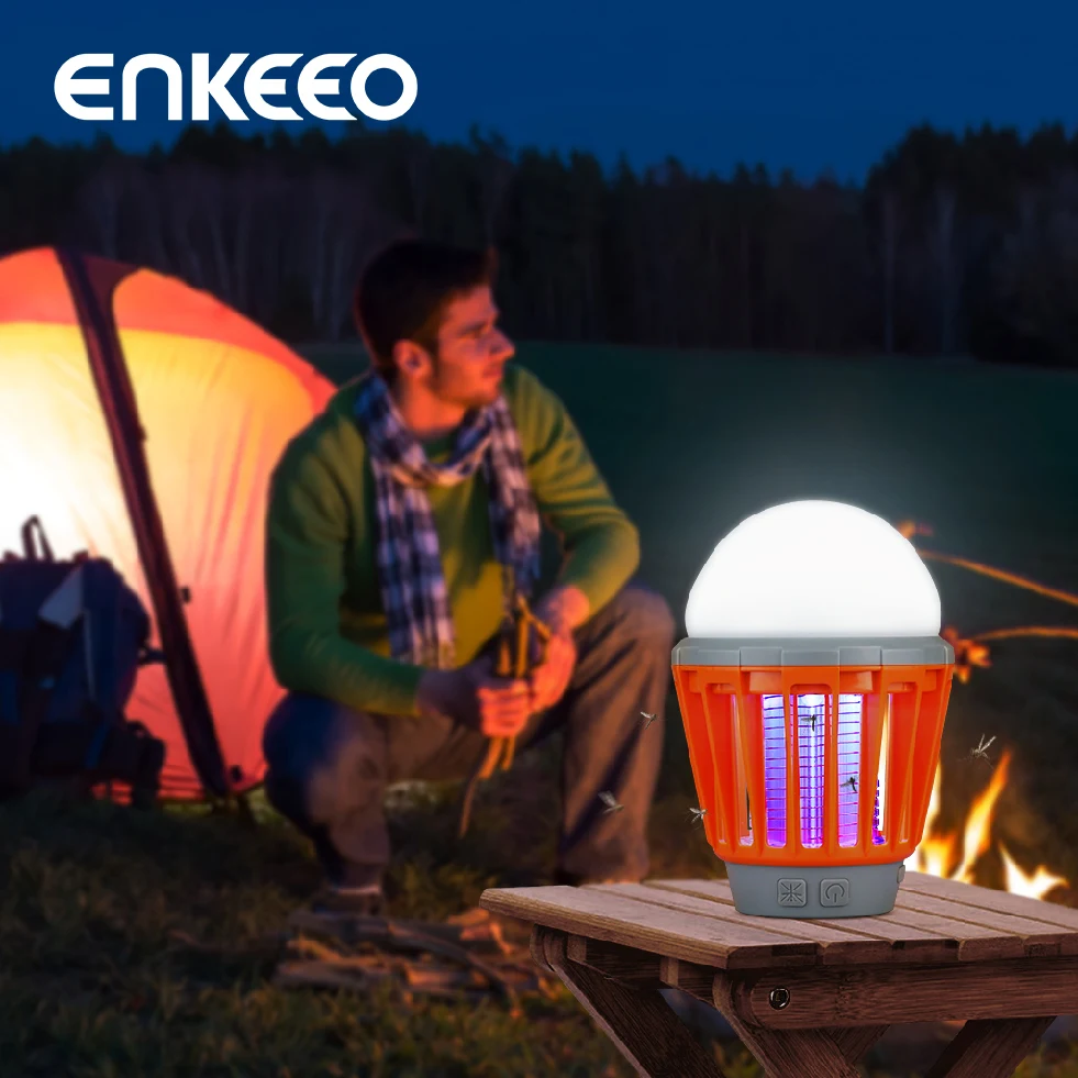 Enkeeo портативный светильник для кемпинга с USB зарядкой светодиодный уничтожения