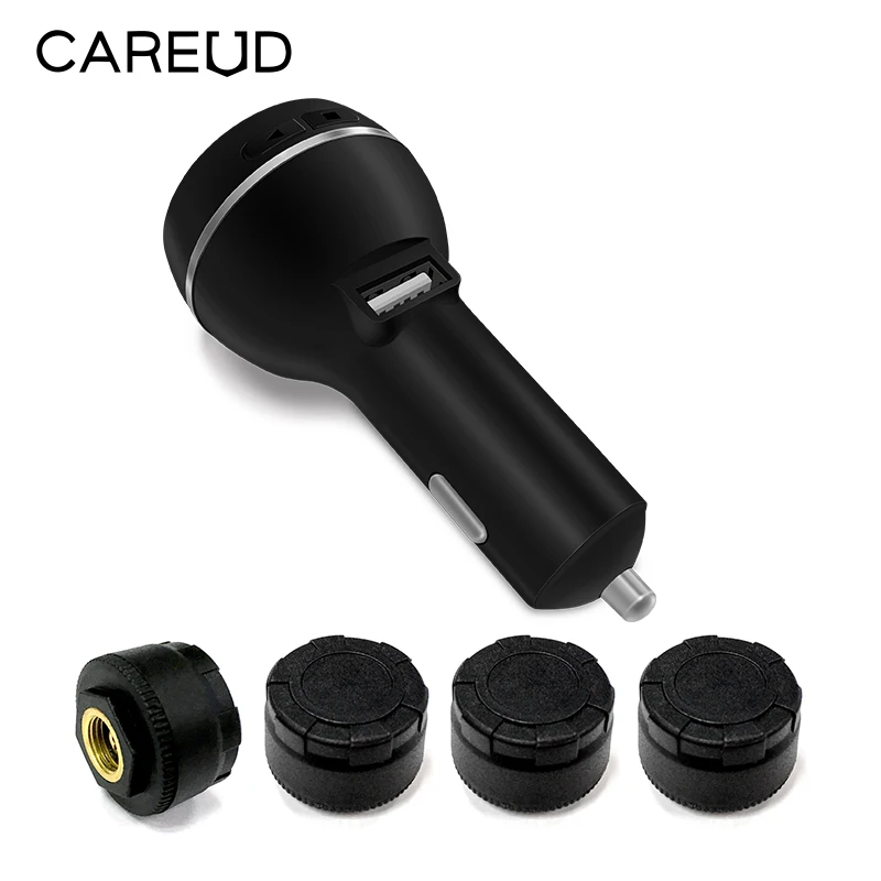 Система контроля давления и температуры в шинах CAREUD D580 с USB-разъемом 4 внешними