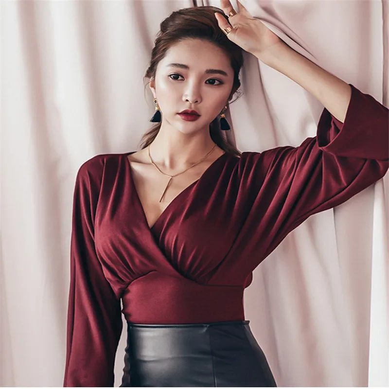 Кроп Топ женский с длинным рукавом 2017|t shirt female|top sexy woment-shirt femme |