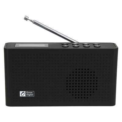 Черный DAB+/WiFi/FM/UPnP/DLNA океанское цифровое WR-26 многоязычное меню портативное интернет радио Bluetooth 2000 мАч батарея - Цвет: Черный