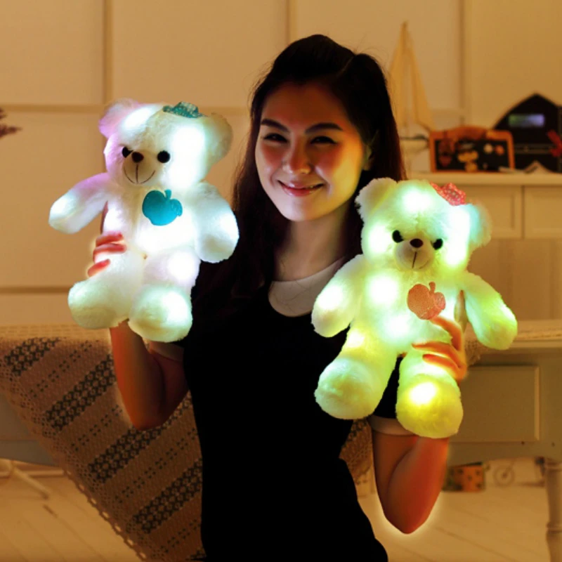 Игрушка плюшевая со светодиодной подсветкой 38 см | Игрушки и хобби