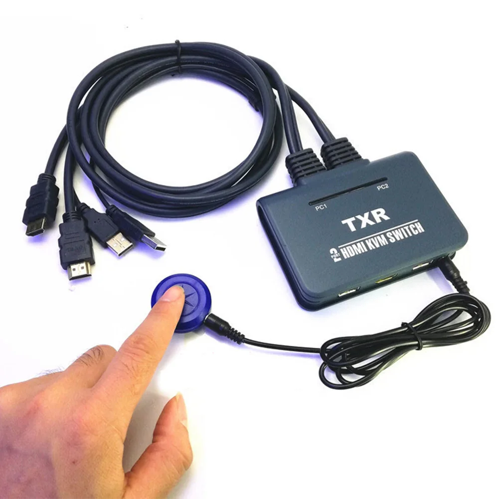 2 порта HDMI клавиатура мышь ноутбук ТВ проектор KVM переключатель аксессуары с