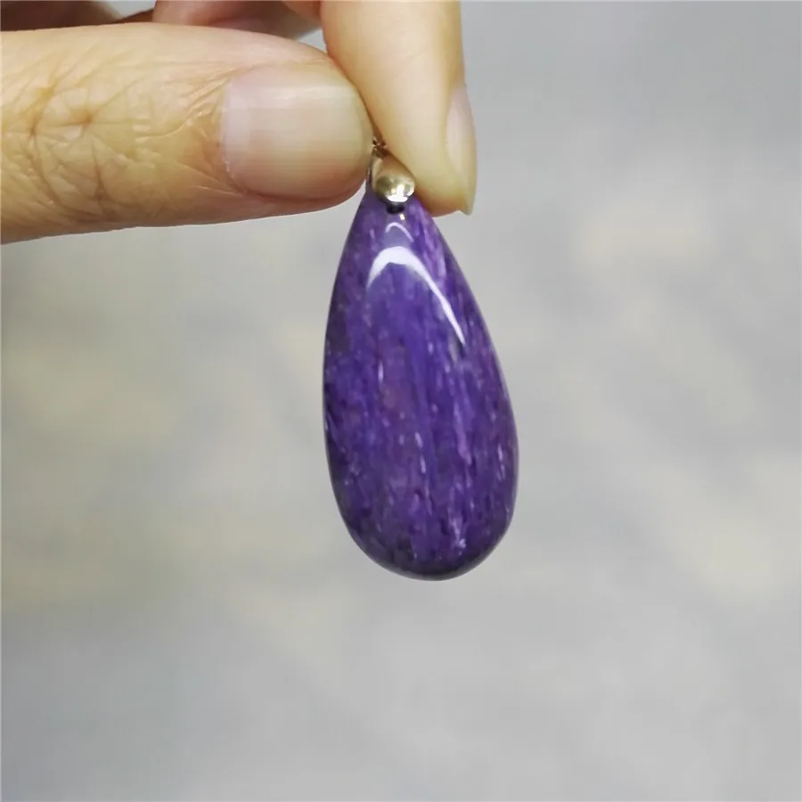 Фиолетовый Чароит Натуральный камень кулон для Jewery решений Цепочки и ожерелья