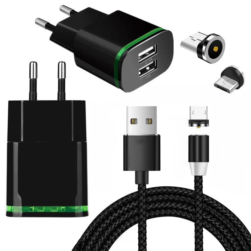 Зарядный кабель ZTE Blade V9 V7 A7 A6 A5 A3 2019 светодиодный магнитный Micro USB для Samsung galaxy A10 M10 J4