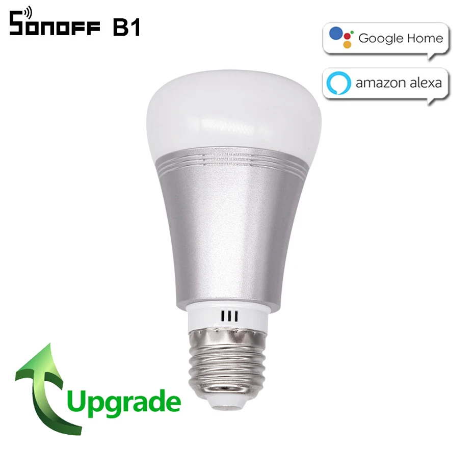 2018 новый интеллектуальный выключатель света Sonoff B1 wifi умная Светодиодная лампа E27