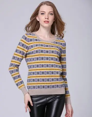 Tailor Shop Custom Made All Cashmere Cashmere Sweater Women Pullover Sweater Women V-neck Sweater Women Loose Outer Wear