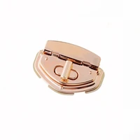 free shipping 5 sets rose gold color handbag bag accessories purse twist turn lock 40x57mm j3759