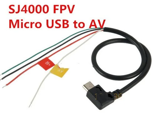 Микро USB в AV выход кабель для SJ4000 SJ5000 SJ6000 камеры FPV видео аудио передатчик AV|audio video