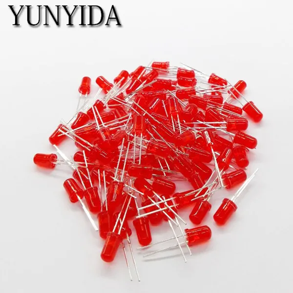 Красный светодиод 14 29 5 мм красный светоизлучающий диод 1000 шт./лот|5mm led red|light-emitting