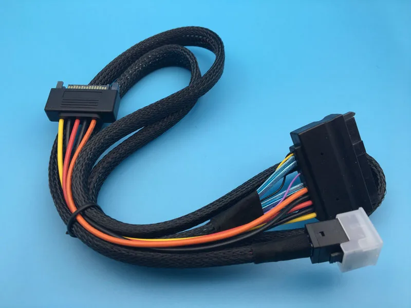 Mini SAS HD SFF-8643 к SFF-8639 кабель для передачи данных 100 см Длина Поддержка 750 PCIe NVME U.2 SSD P3600