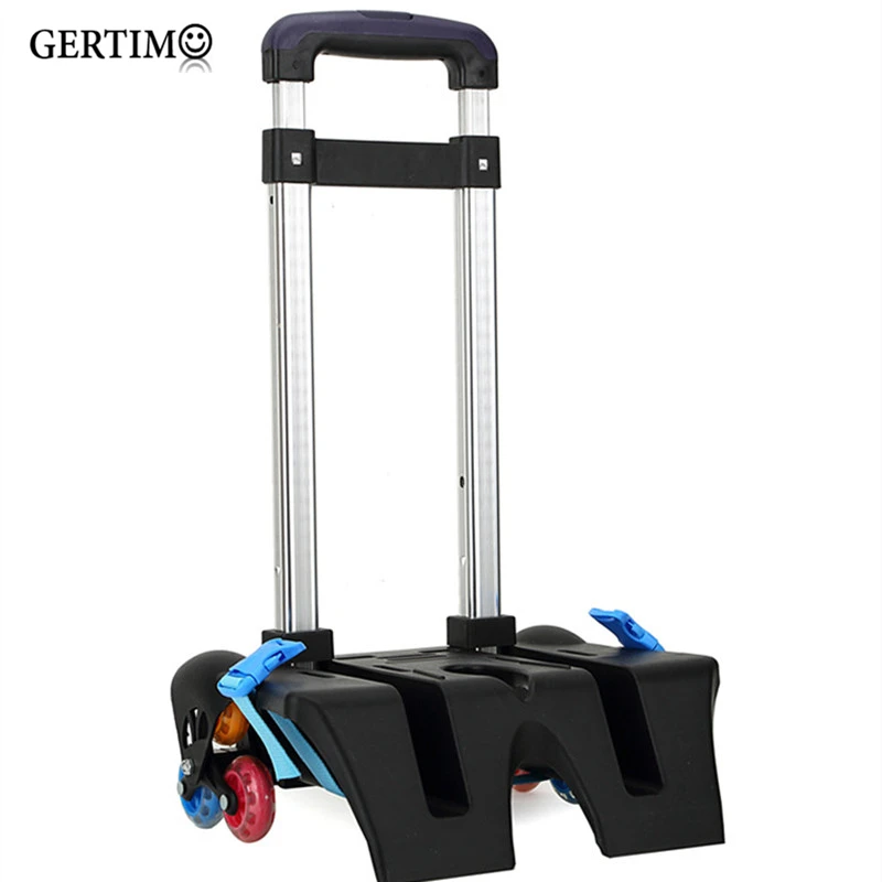 Aluminum alloy Pull Rod Bracket Roll Cart Trolley School Bags easy climb stairs,mochila infantil rodinha mochilas reduce load