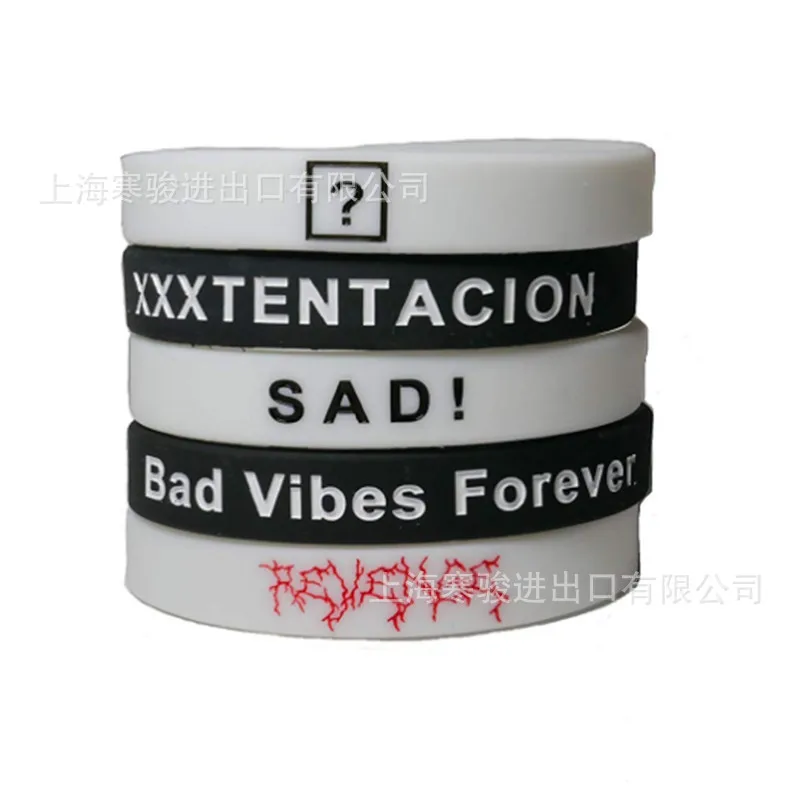 Красочные друзья печатных буквы светящиеся силиконовые спортивные браслеты и