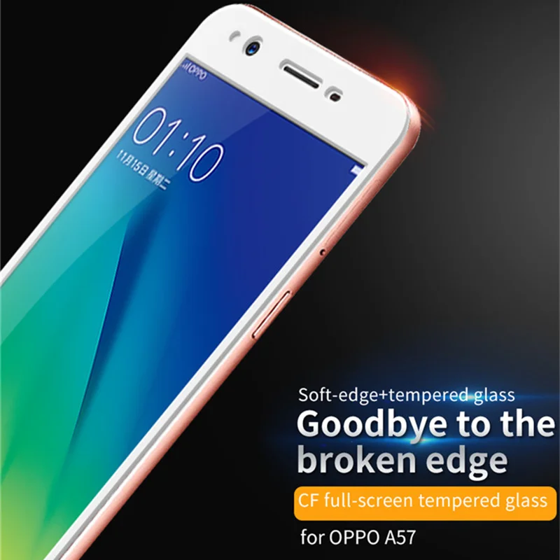 Wolfsay полное покрытие из закаленного стекла для Oppo A77 F1S A59 A39 A57 A37 защита экрана 9H твердость пленка для телефона для Oppo A77 стекло
