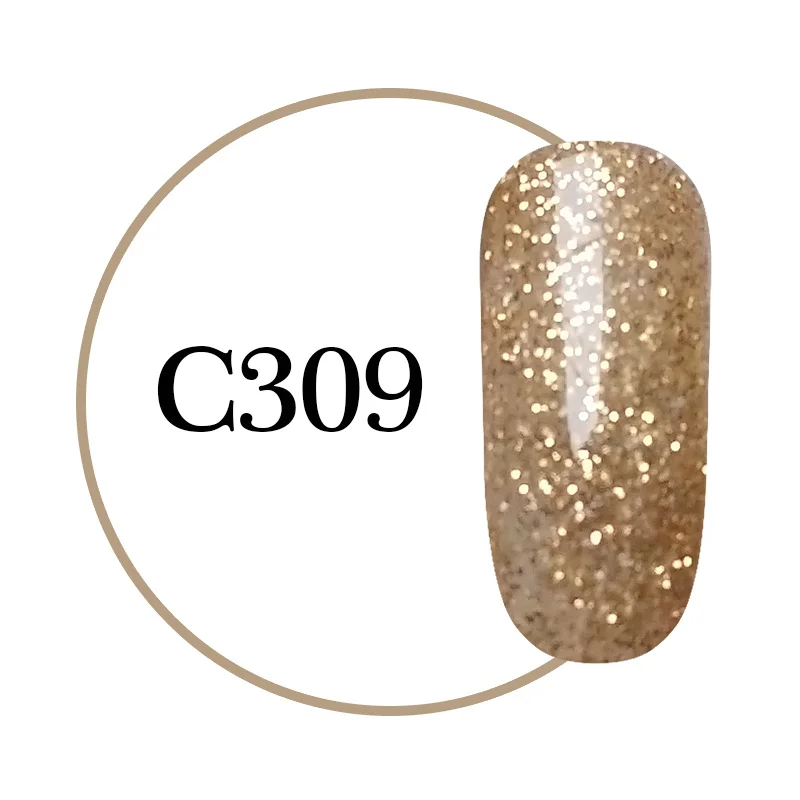 C309 M. ladea, 5 мл, замачиваемый Гель-лак, Блестящий лак для ногтей, 1 баночка, покраска, УФ-и светодиодный гель для ногтей, buliding - Цвет: C309