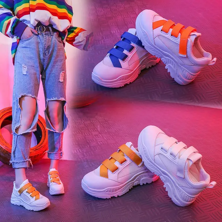 

Korean Version of Baitao Spring New Color Elastic Sneakers, Muffin Leisure Shoes