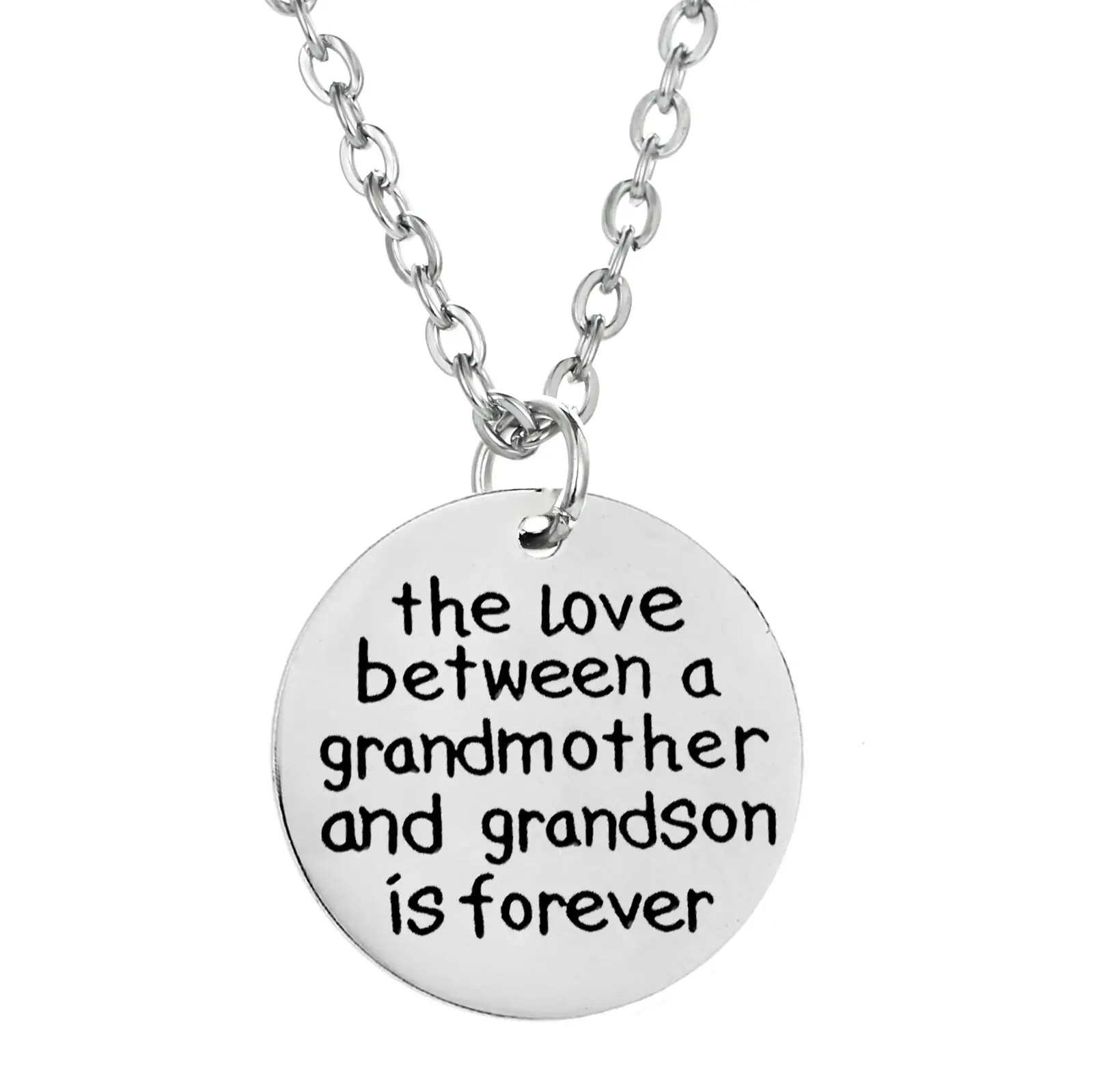 Necklace Love Betwee Дочь сын отец и День матери мама бабушка папа тетя Семья кулон Цепочки и ожерелья сестра подруга подарок из нержавеющей стали цепи Цепочки и ожерелья - Окраска металла: Necklace Love Betwee