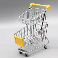mini supermarket handcart toy shopping utility cart mode storage funny folding shopping cart for chi
