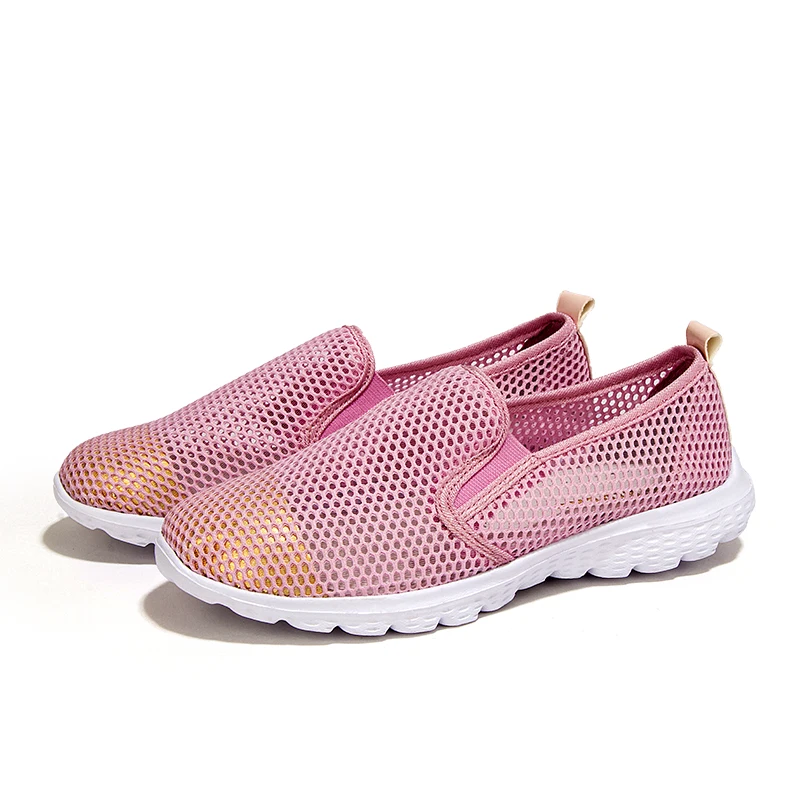 Хит продаж женская обувь для бега Летний стиль светильник кроссовки дышащая