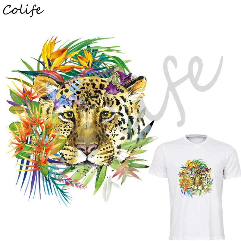 Патчи с тигром для одежды DIY аксессуар украшение утюжок на футболке платья Патч А