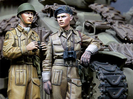 [Tuskmodel] Экипировка танка в британском стиле масштаб 1 35|tank crew|model figure kitsresin model figures |