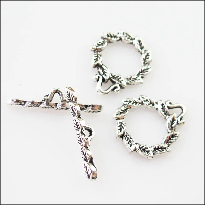 20 новых комплектов тибетских серебряных круглых соединителей для