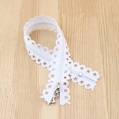bleach 25cm zipper Цвет пять звезд кружева молнии 25 см с закрытыми молниями полые нейлоновые застежки-молнии для одежды diy Материал застежка-молния для шитья - Цвет: bleach 25cm zipper