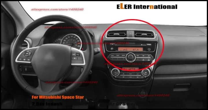 Автомобильный радиоприемник Liislee CD DVD Playe для Mitsubishi Space Star 2012~ gps Navi навигационная система двойной Din аудио установочный набор