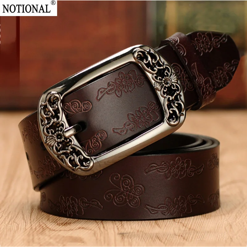 Женская кожаная винтажная пряжка с простым многофункциональным ремнем B Korea Genuine Leisure Fashion Decoration NX1688-7-1 on.