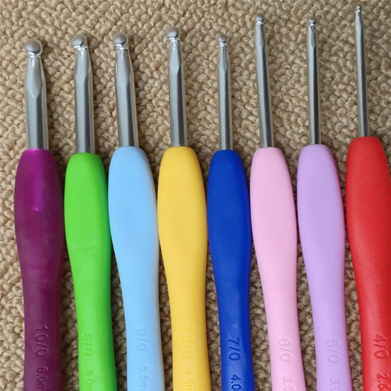 Эргономичная алюминиевая игла для вязания 8 шт. швейные иглы инструменты набор