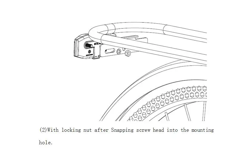 Задний фонарь постоянного тока tsdz2b tongsheng 6 в для bafang BBSHD BBS02B BBS01B TSDZ2 комплект