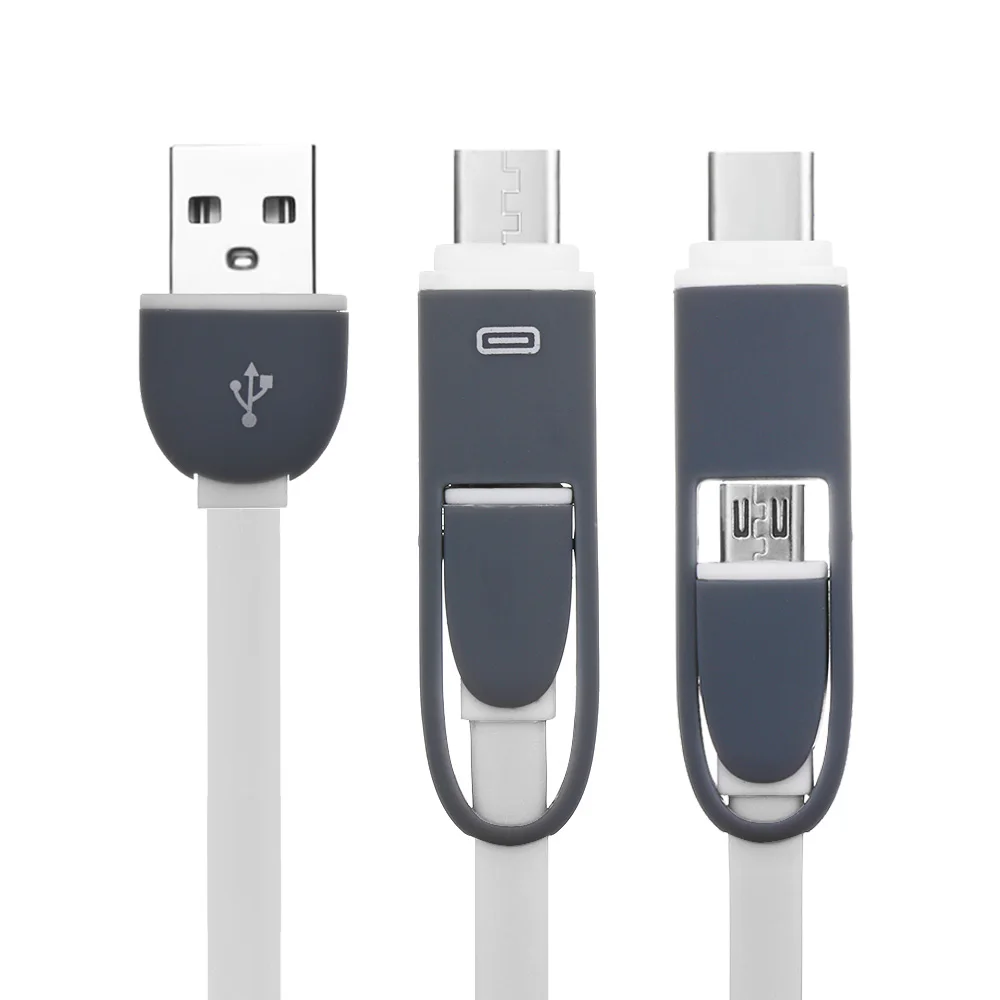 1 шт. цифровой USB 3,1 type-C к Micro USB конвертер USB-C адаптер кабель для зарядки данных 2 в 1 шнур для зарядки аксессуары для смартфонов