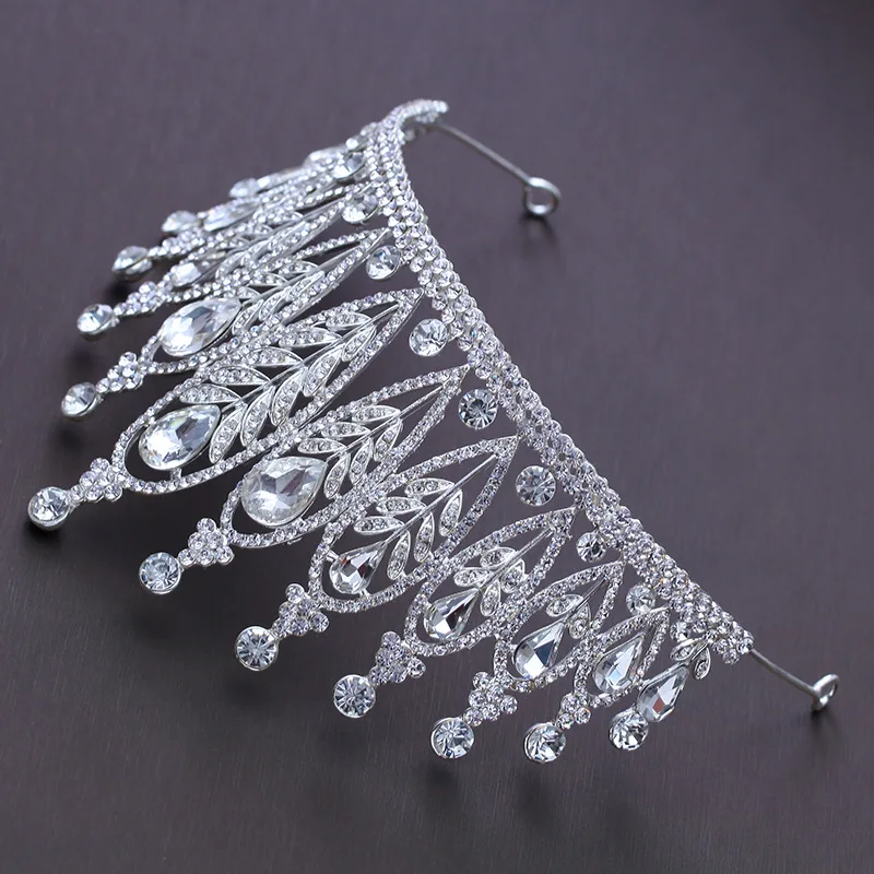 Occident style bride's tiaras and Crowns Princess Queen crown rhinestone Wedding hair accessories trendy jewelry HD180 | Украшения и