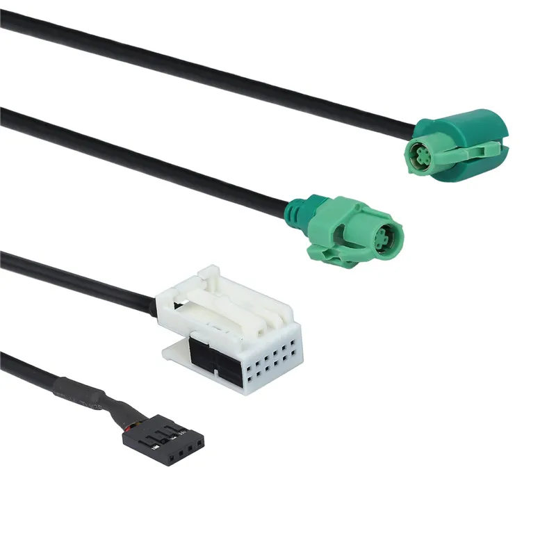 Jutech USB Aux переключатель + провод кабель адаптер для BMW 3 5 серии E87 E90 E91 E92 X5 X6 AC516 мм