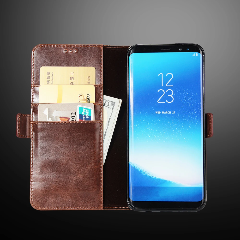 Роскошный чехол для телефона samsung galaxy s9 s8 plus s7 s6 Чехол книжка кожаный бумажник s