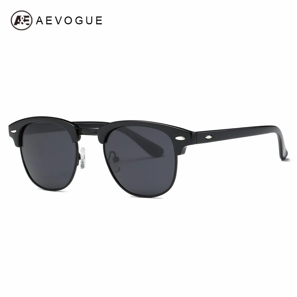 Солнцезащитные очки AEVOGUE AE0550 мужские с полуоправой поляризационные в стиле ретро
