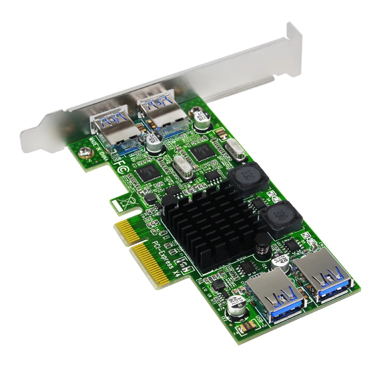 H1111Z новые дополнительные карты PCIE USB 3 0 карта PCI E/PCI Express контроллер + 5 25 Передняя