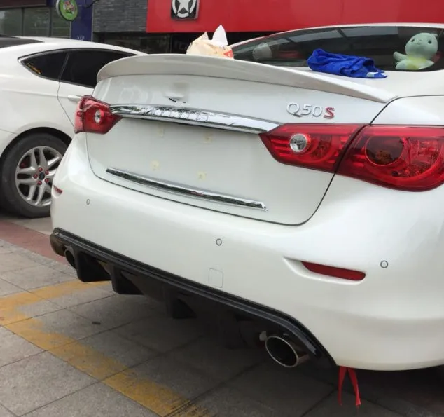 Для Infiniti Q50 Q50S задний спойлер wing2014 2015 2016 2017 2018 2019 Высококачественный ABS Материал