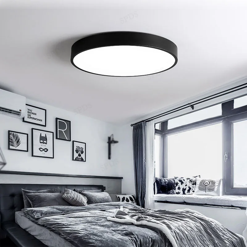 Modern Wrought Iron Acrylic LED Indoor Lighting Home Decor Ceiling Lamp lamparas de techo Surface mounted | Освещение