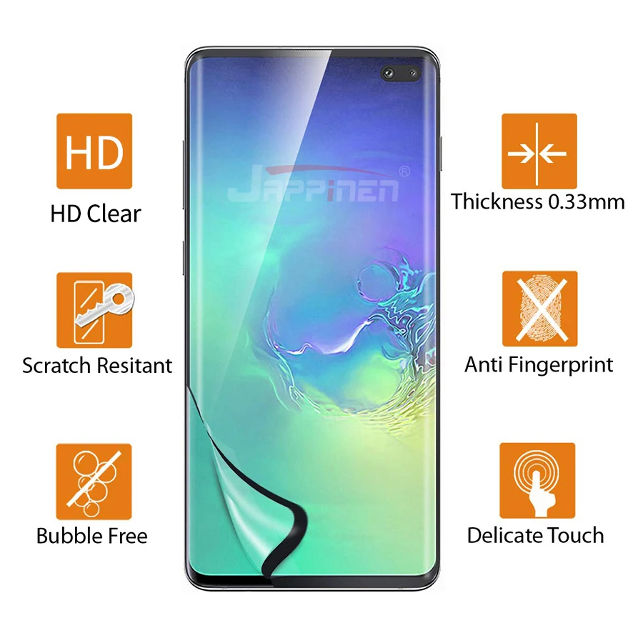 3D полное покрытие протектор экрана для samsung Galaxy S10 S9 S8 Plus S10e S7 Edge наклейка ПЭТ