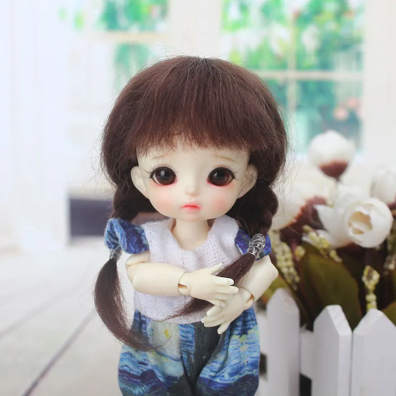 1/8 BJD кукла парик мохер материал для 5 до 6 дюймов окружность головы кукла голова ob11 кукла парик кукла аксессуары